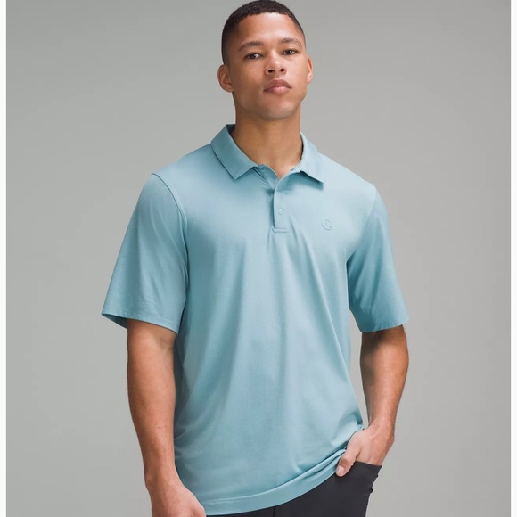 Lululemon Logo Sport Short-Sleeve Polo Shirt Men’s - Picture 3 of 4